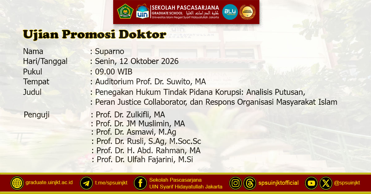 Suparno Doctoral Promotion Exam