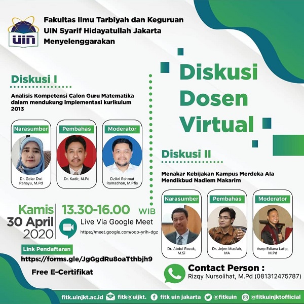 Diskusi Dosen FITK Online
