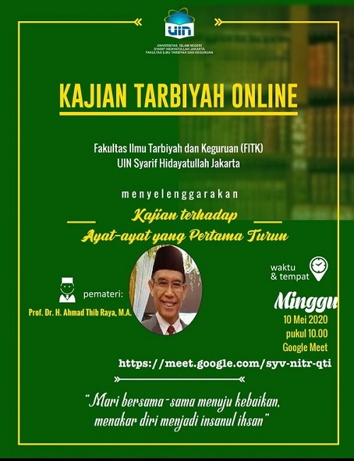Kajian Tarbiyah Online: Kajian Terhadap Ayat-ayat yang Pertama Turun