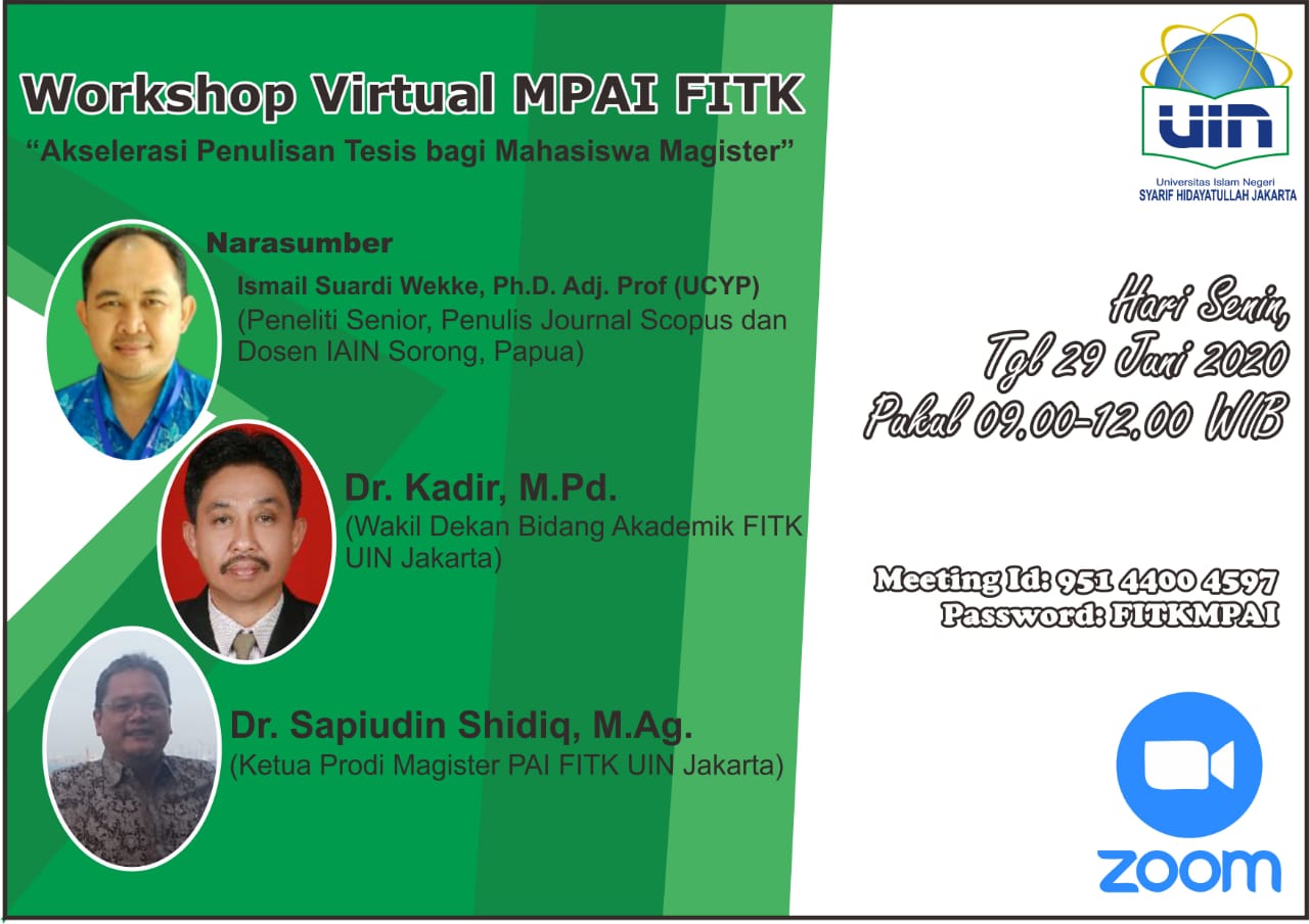 Magister PAI Kembali Gelar Kegiatan Akademik Virtual