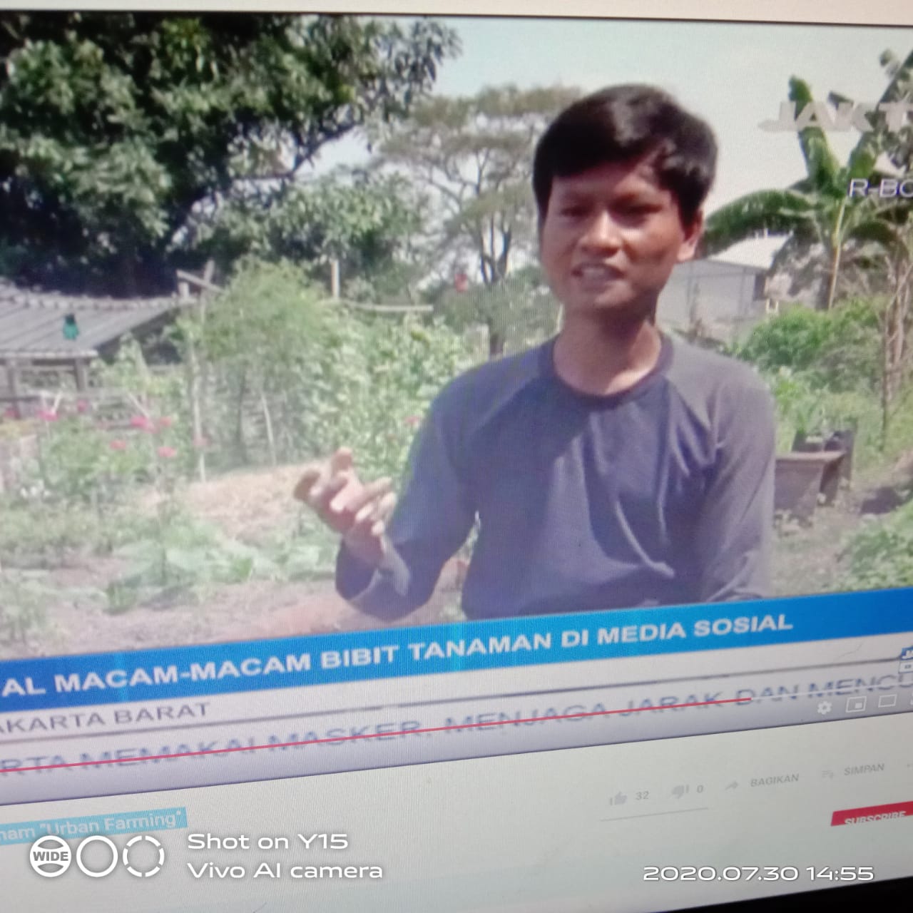 Yogi Andrian, Mahasiswa PAI: Urban Farming, Bentuk Kepedulian Pada Alam