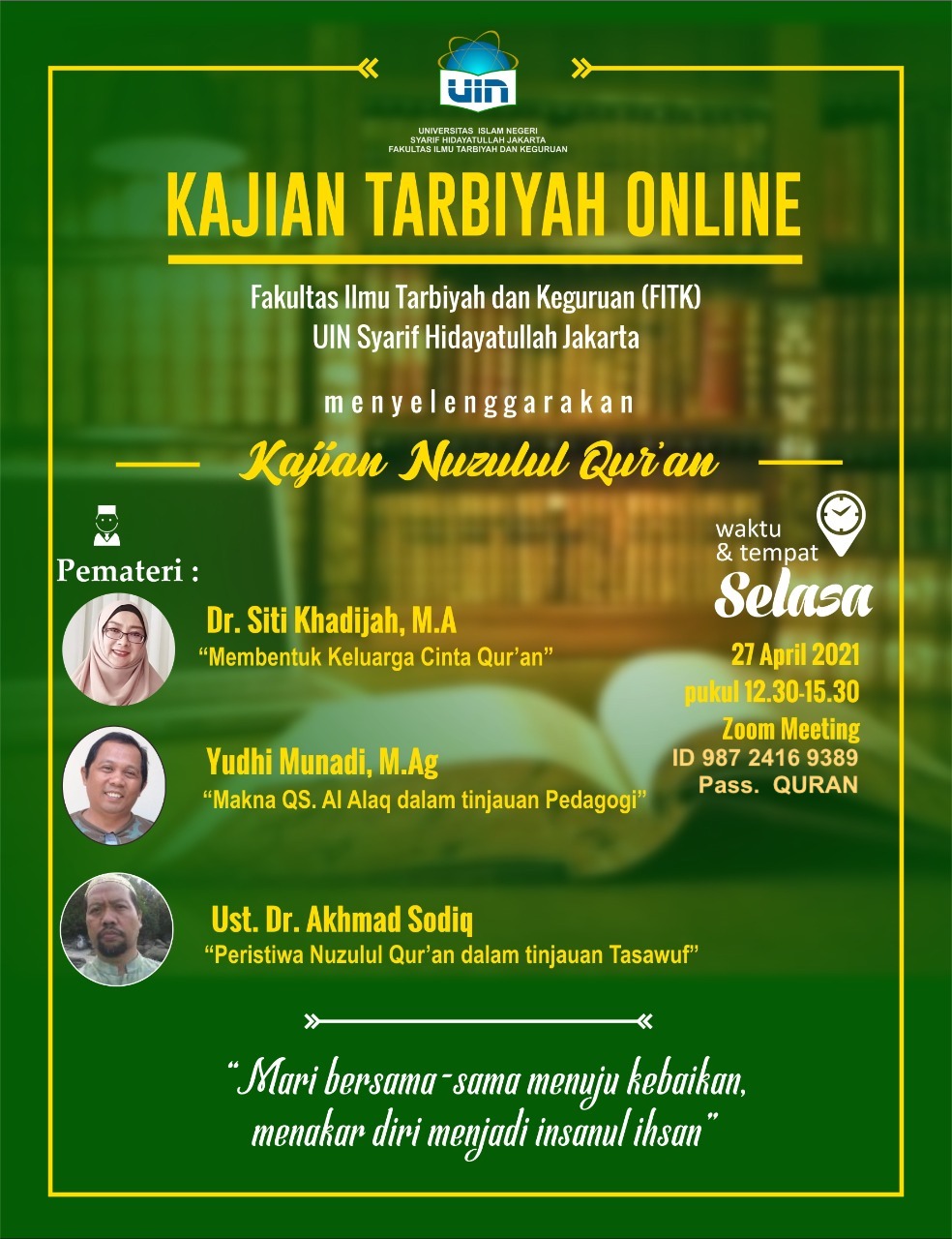 Kajian Nuzulul Qur'an FITK