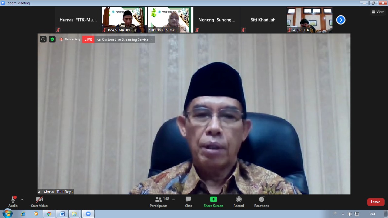 FITK Gelar Halalbihalal Virtual