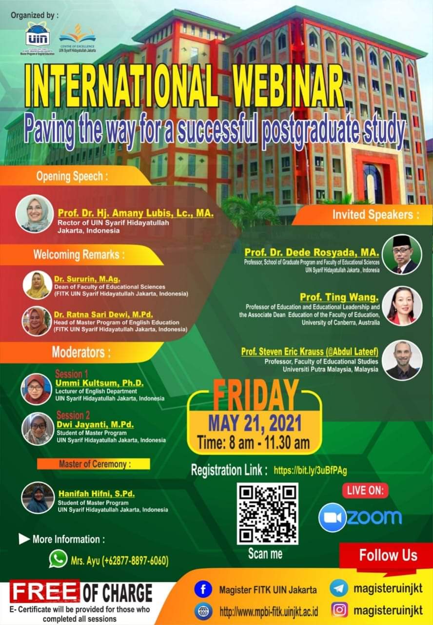 INTERNATIONAL WEBINAR: "Paving the Way for Successful Postgraduate Study"