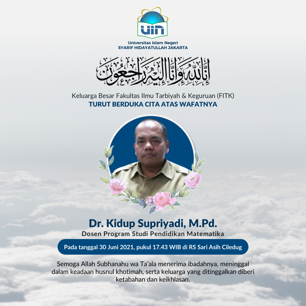 Lagi, FITK Berduka!