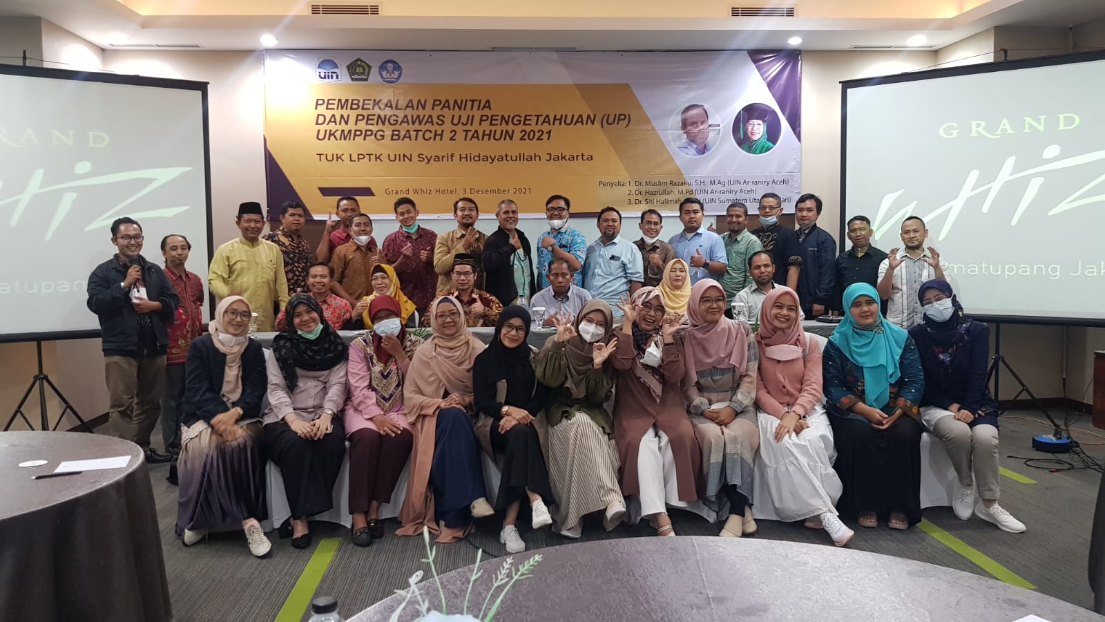 Sehari Jelang Pelaksanaan UP UKMPPG 2021 Batch 2, FITK bersama Penyelia Gelar Pembekalan bagi Panitia dan Pengawas