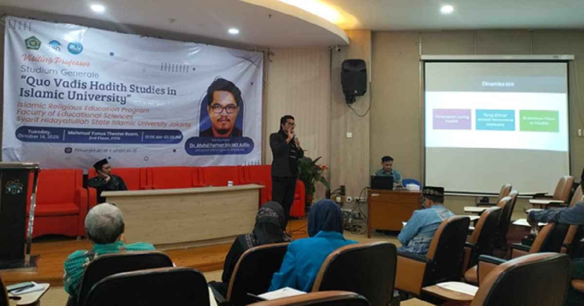 Hari Pertama Visiting Professor: FITK UIN Jakarta Hadirkan Dr. Mohd Farhan dari Universiti Kebangsaan Malaysia