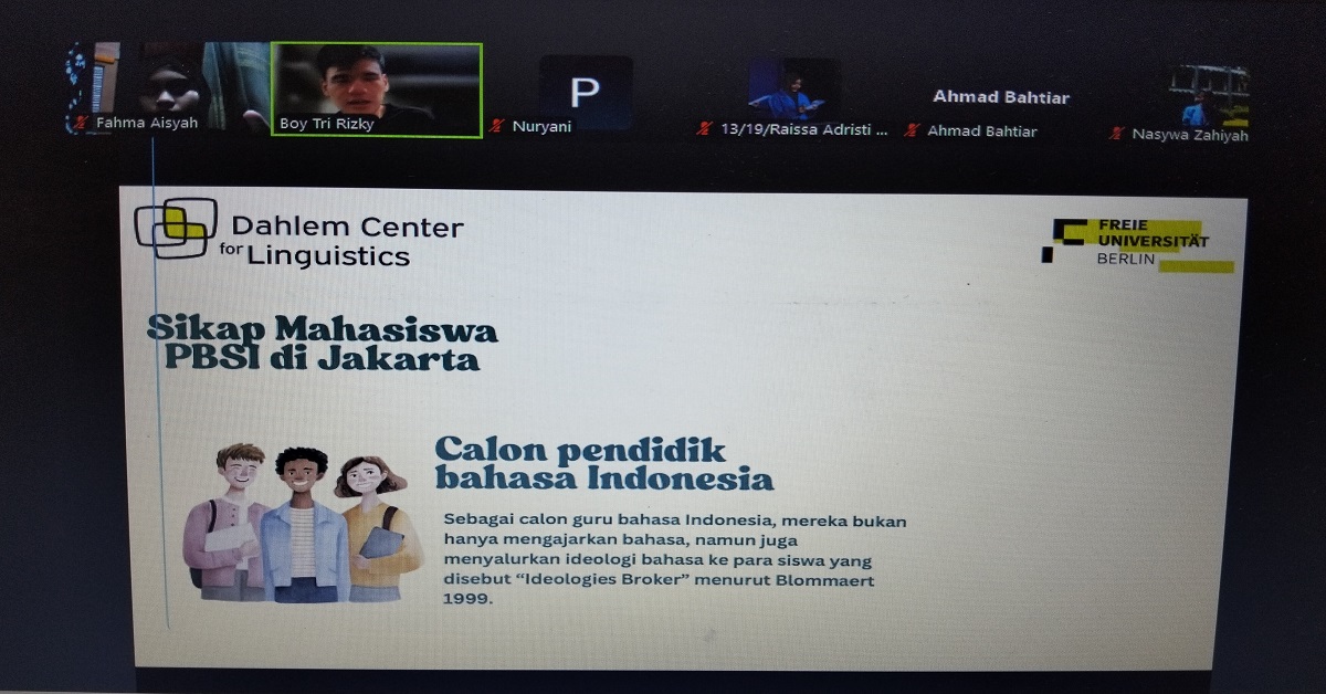 PBSI UIN Jakarta Gelar Kuliah Umum Sosiolinguistik Hadirkan Akademisi Freie Universität Berlin