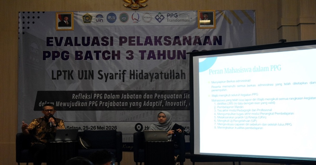 FITK UIN Jakarta Gelar Evaluasi Pelaksanaan PPG Batch 3 dan 4 Tahun 2025, Bahas Penguatan Mutu dan Arah PPG Prajabatan