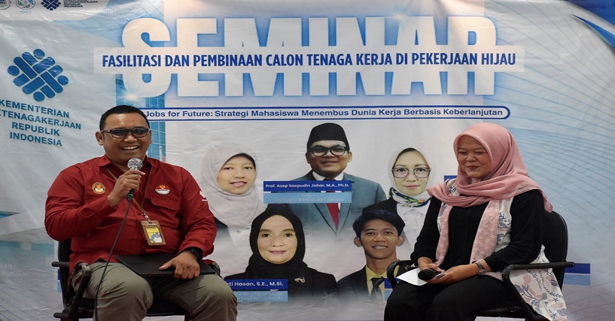 HMPS Manajemen Pendidikan FITK UIN Jakarta Gelar Seminar Ketenagakerjaan, Bekali Mahasiswa Hadapi Dunia Kerja Berbasis Keberlanjutan