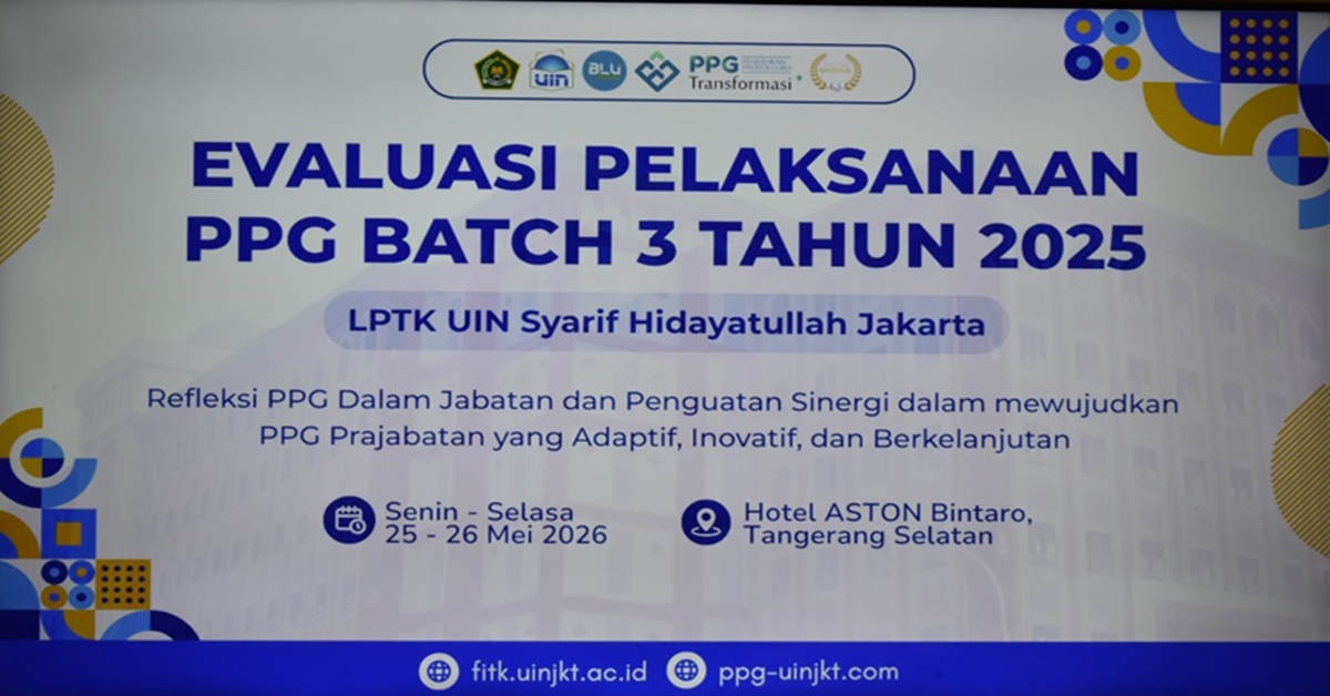 FITK UIN Jakarta Bahas Regulasi PPG Calon Guru Bersama Kemendikdasmen