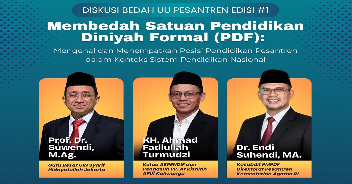 Bedah UU Pesantren, Guru Besar UIN Jakarta: PDF Berhak Dapat Pengakuan dan Dukungan Setara Pendidikan Formal
