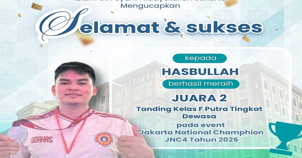 Mahasiswa PAI Meraih Juara 2 pada Tanding Kelas F Putra Tingkat Dewasa pada event Jakarta National Championship JNC4 Tahun 2026