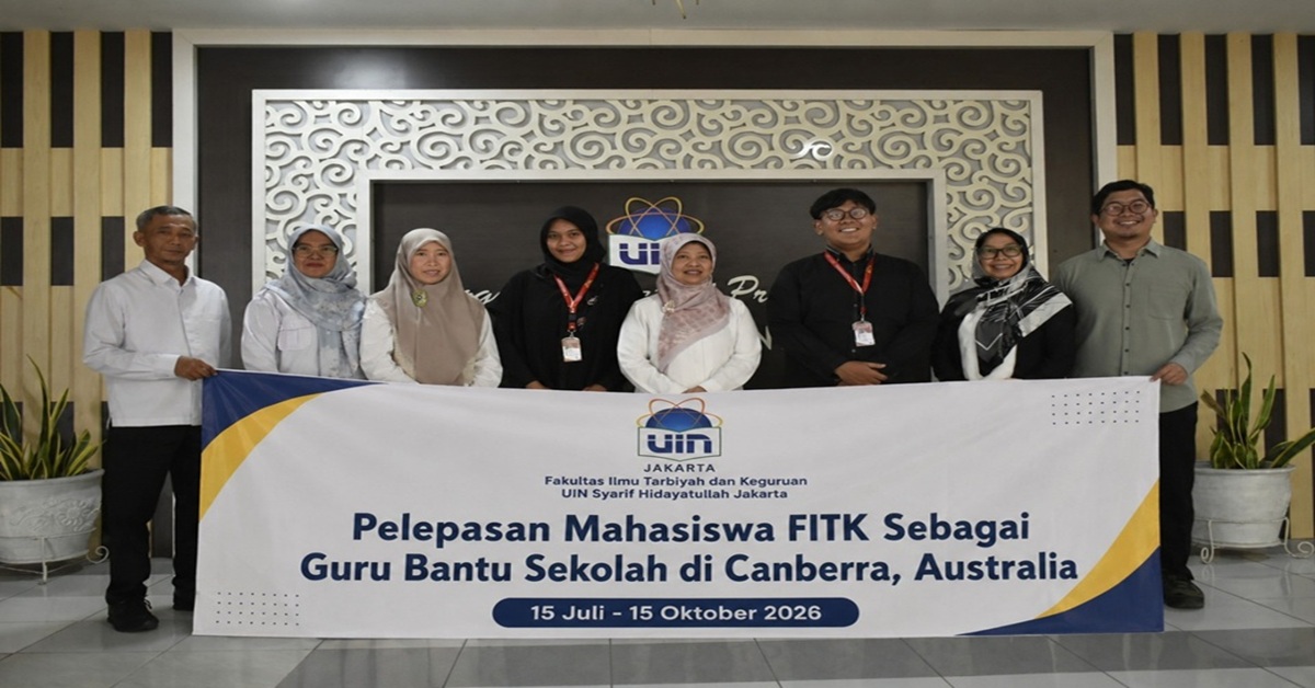 Dua Mahasiswa FITK UIN Jakarta Dilepas Menjadi Guru Bantu di Canberra, Australia