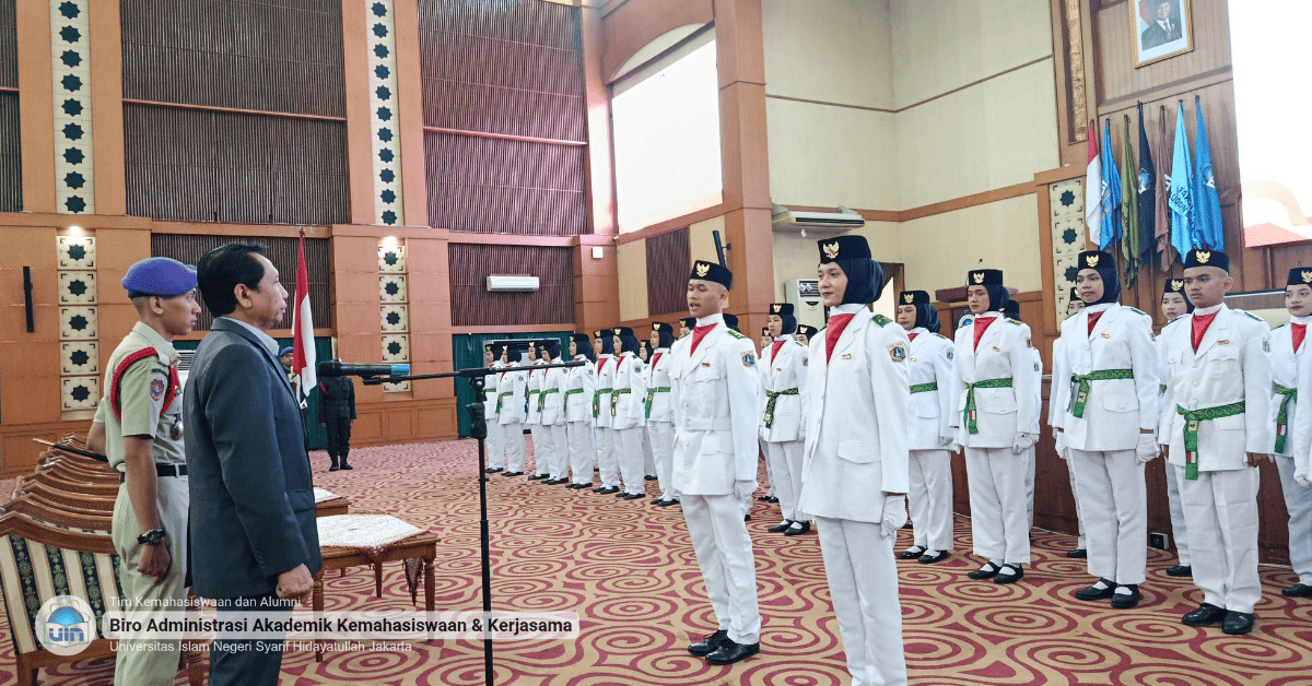 Menwa UIN Jakarta Gelar Pengukuhan Anggota Paskibra