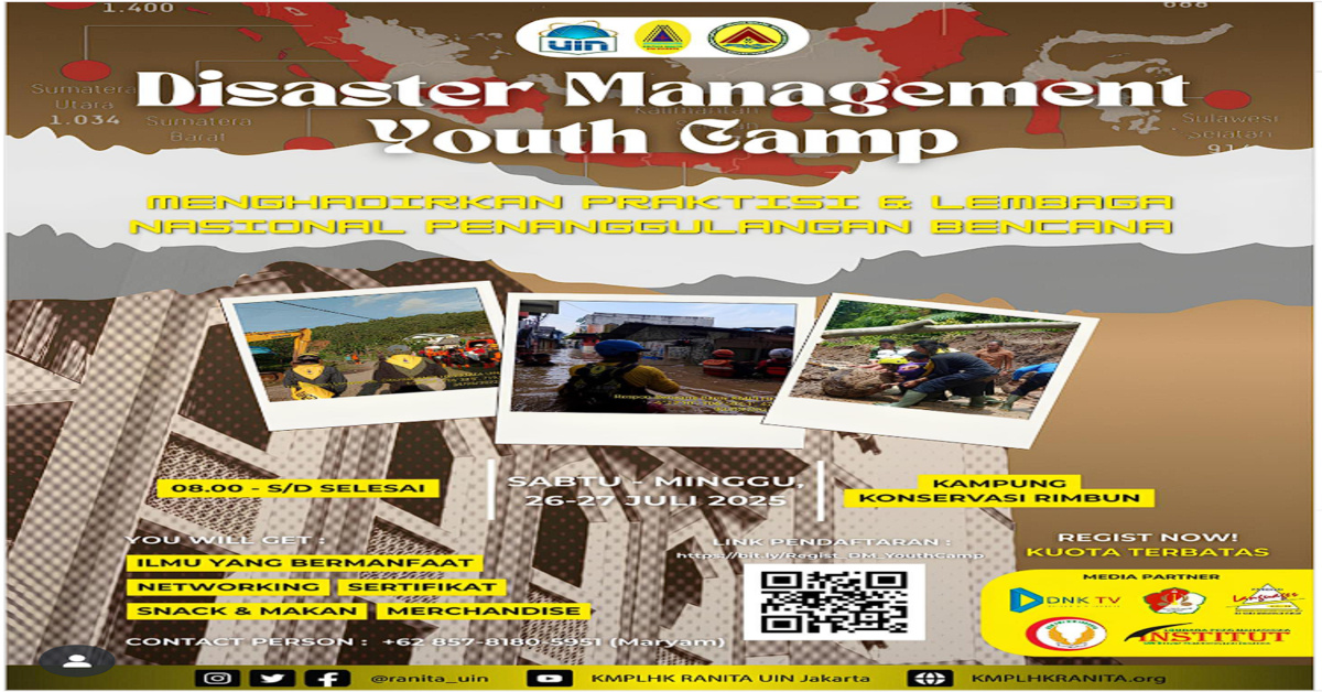 UKM KMPLHK Ranita Gelar Disaster Management Youth Camp, Bangun Generasi Tanggap Bencana