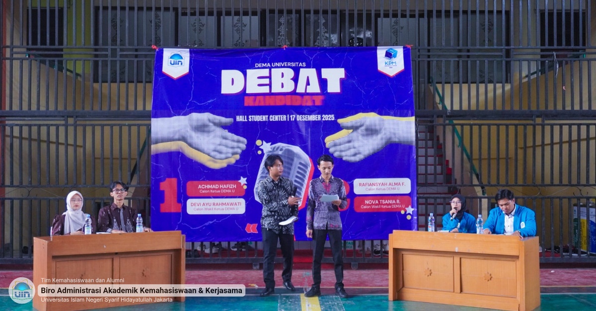 Kandidat DEMA U Adu Gagasan di Debat Terbuka