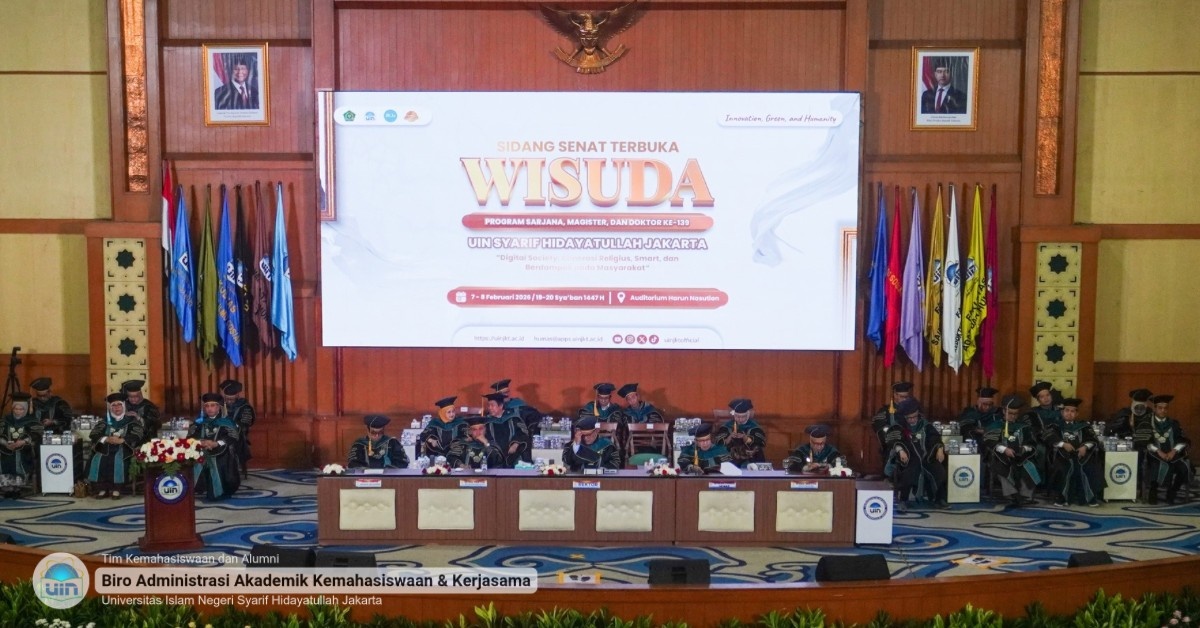 Sebanyak 463 Lulusan Ikuti Hari Pertama Wisuda ke-139 UIN Jakarta
