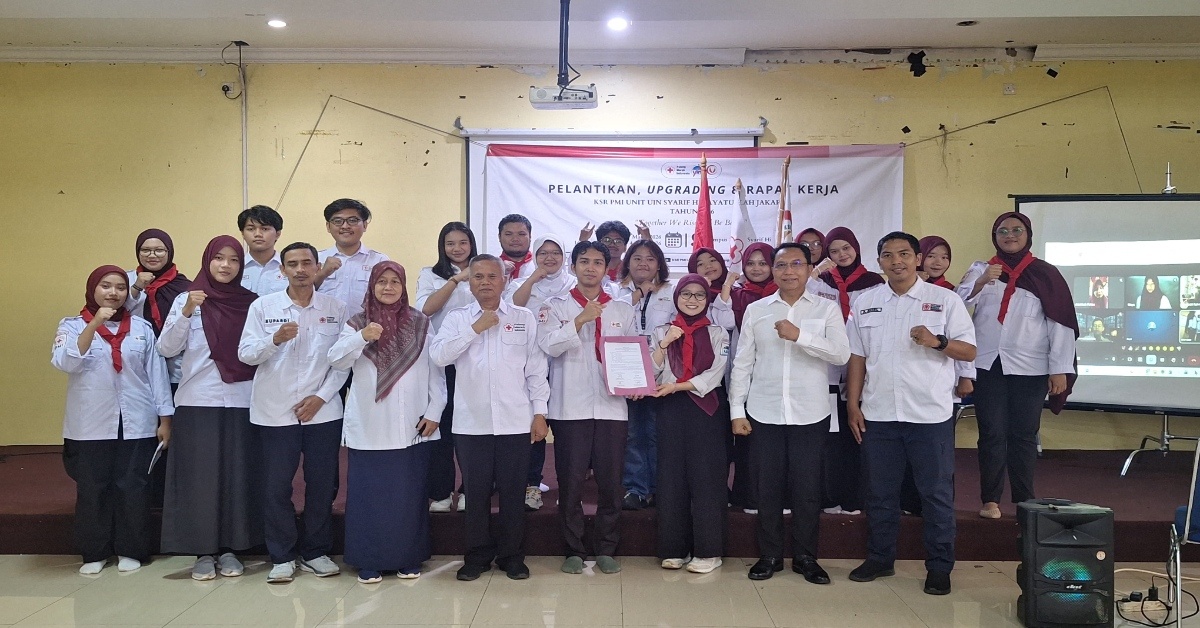 KSR PMI UIN Jakarta Kukuhkan Pengurus Baru Melalui Pelantikan dan Upgrading