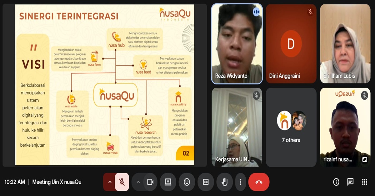 UIN Jakarta Jajaki Kerja Sama dengan PT Nusa Sentosa Indonesia dalam Pengembangan Ekosistem Peternakan dan Program Magang Mahasiswa