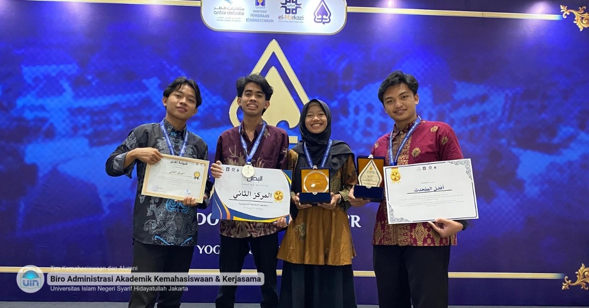 Harumkan Nama Kampus, 4 Mahasiswa FDI UIN Jakarta Sabet "Golden Ticket" Qatar Debate di Yogyakarta