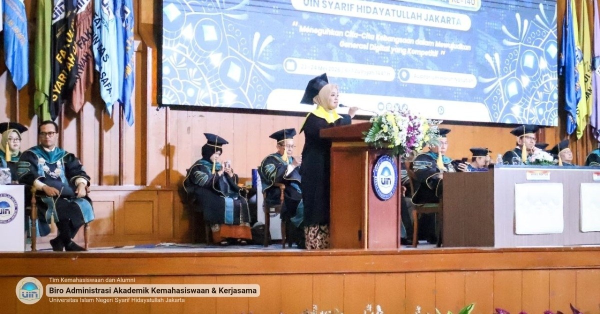 Hari Pertama Wisuda ke-140, UIN Jakarta Bekali Lulusan dengan Semangat Kebangsaan dan Kompetensi Digital
