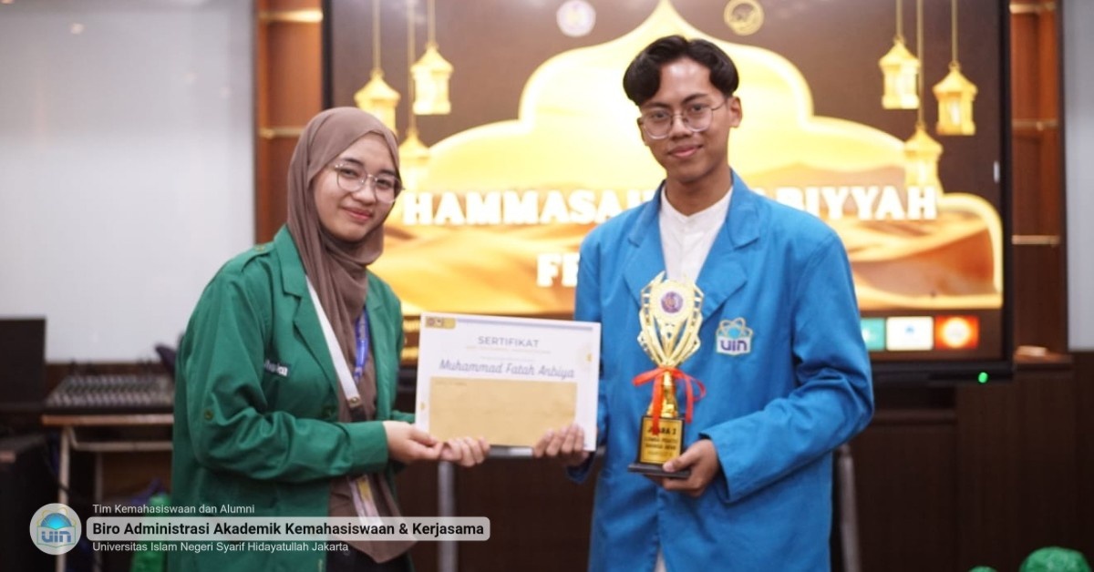 Mahasiswa PBA FITK UIN Jakarta Raih Juara Dua Nasional Lomba Pidato Bahasa Arab