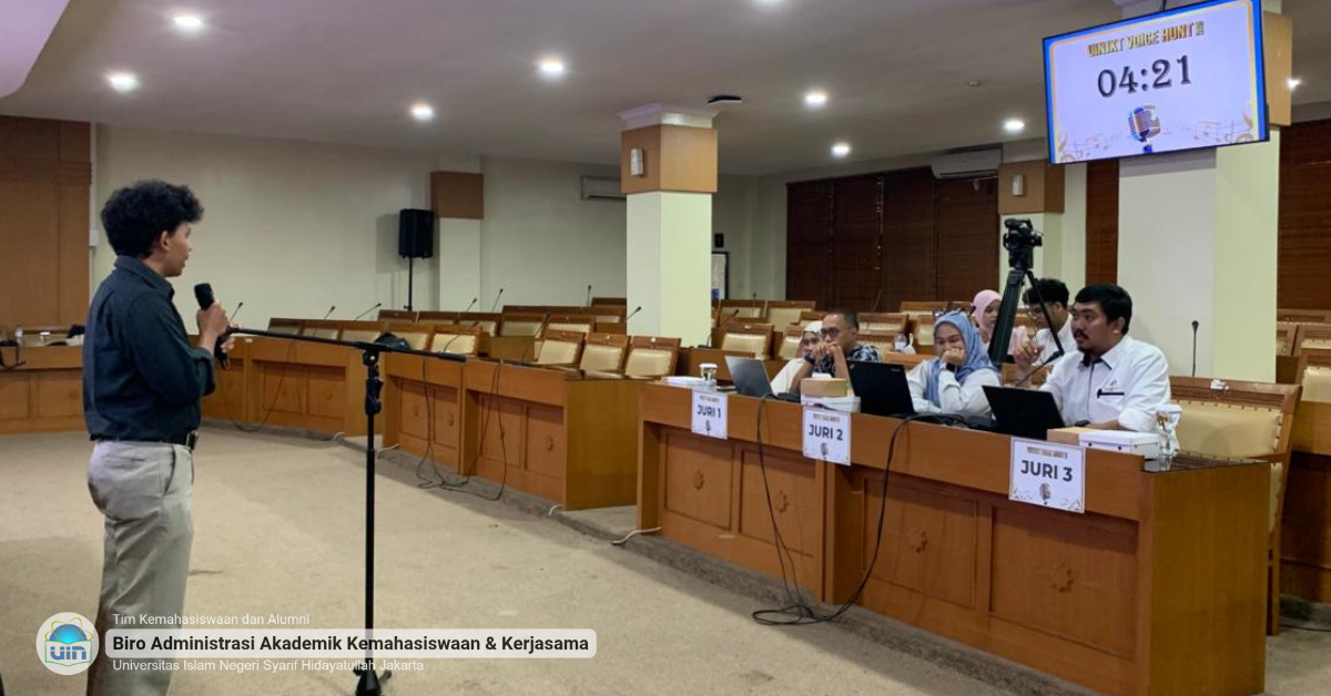 Voice Hunt 2026 UIN Jakarta Jadi Wadah Mahasiswa Tunjukkan Bakat Menyanyi