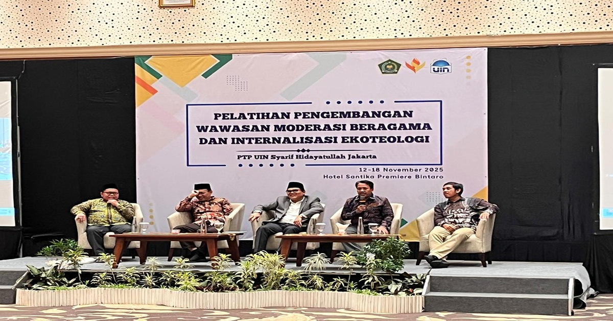 Rektor UIN Jakarta Buka Pelatihan Pengembangan  Moderasi Beragama dan Ekoteologi