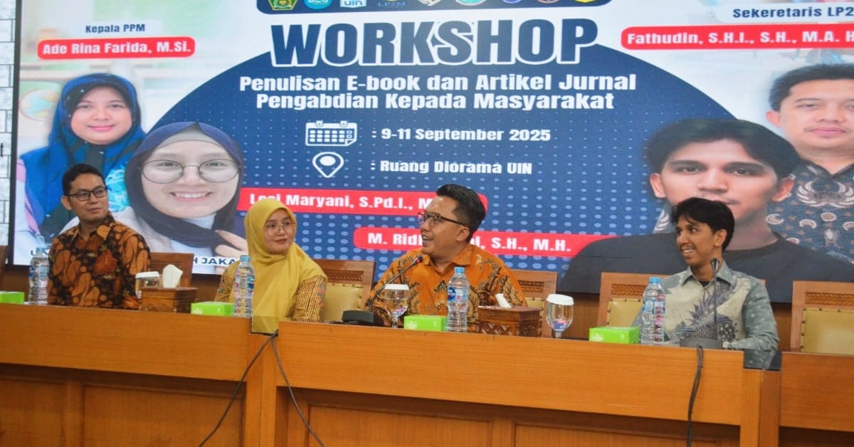 PPM LP2M UIN Jakarta Gelar Workshop Penulisan E-Book dan Artikel Jurnal Pengabdian kepada Masyarakat