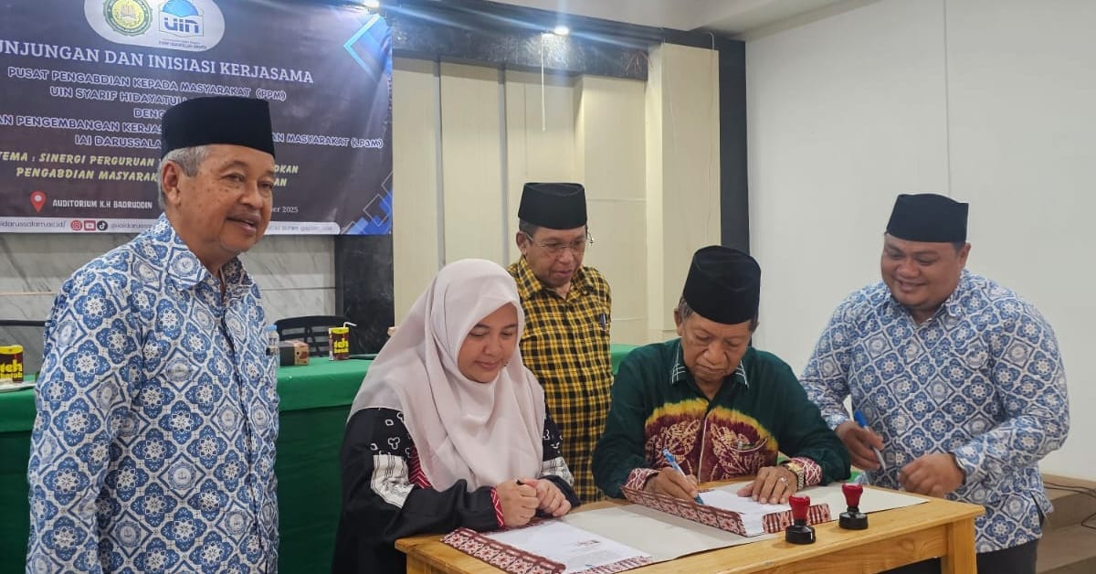 Jejak Emosional dan Kolaborasi Keilmuan, UIN Jakarta dan IAID Martapura Wujudkan Konsorsium Pengabdian