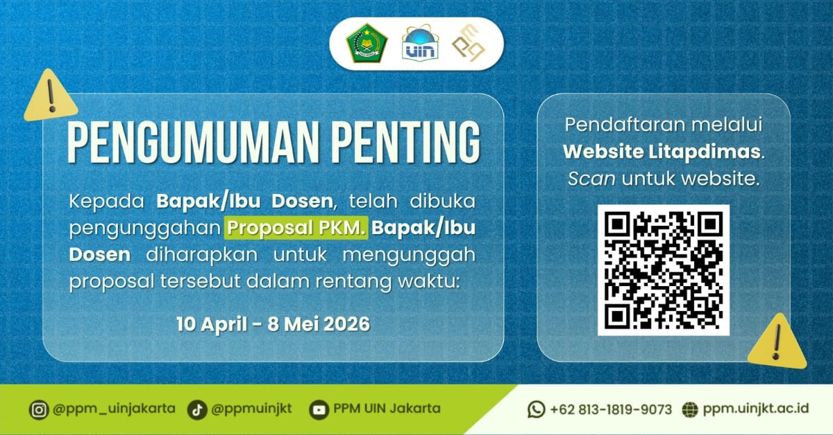 Informasi Pengunggahan Proposal Pengabdian kepada Masyarakat (PkM)