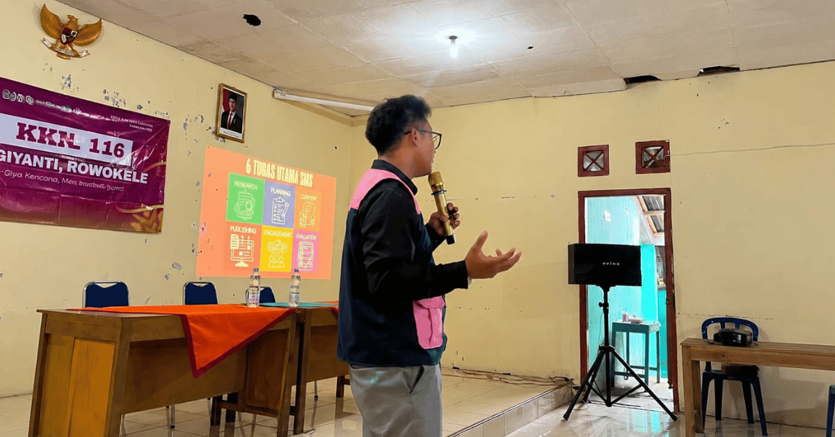 KKN Kolaborasi Giya Kencana Gelar Pelatihan Konten Kreatif bagi Pemuda Desa Giyanti