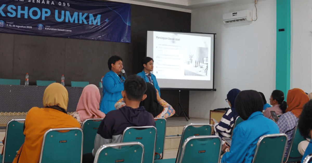 KKN Tematik UKM UIN Jakarta Kelompok 095 Gelar Workshop Foto Produk untuk Dorong Daya Saing UMKM Kelurahan Sawah