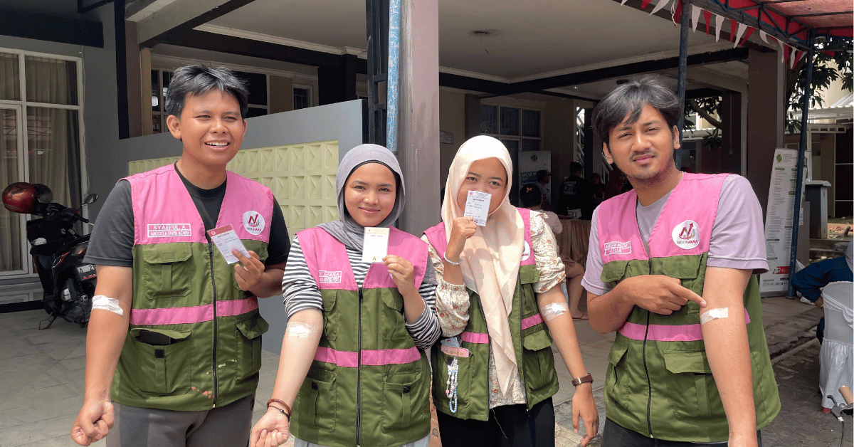 KKN 266 Nexavara UIN Jakarta Berpartisipasi dalam Kegiatan Donor Darah di RW 02 Pondok Jaya