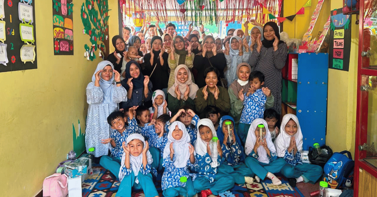Lewat Edugames, KKN AKSANUSA 116 Ajak Anak PAUD Melati Kenali Pangan B2SA