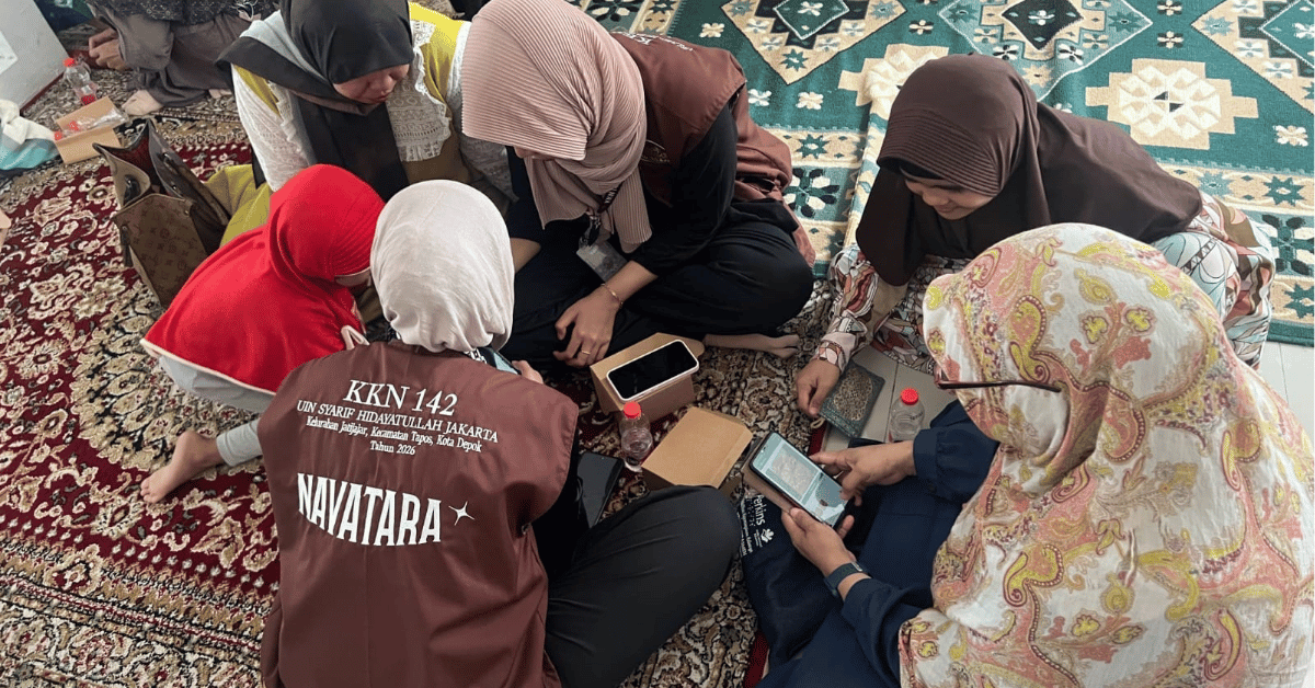 KKN Navatara 142 UIN Jakarta Dorong Digitalisasi UMKM melalui Seminar Kewirausahaan dan QRIS