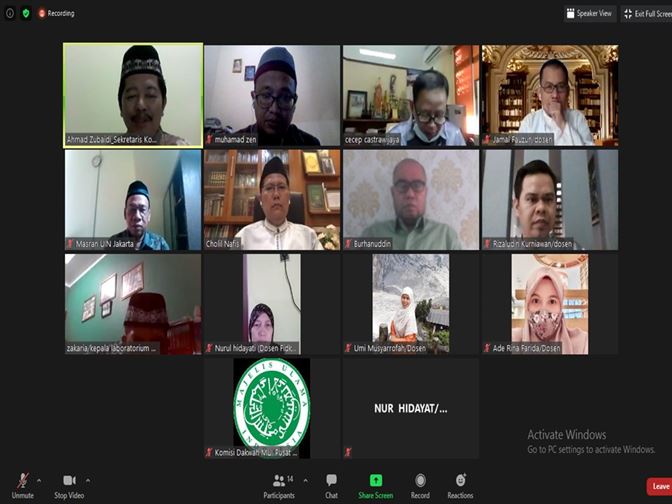 Penyamaan Persepsi Peningkatan Kompetensi Penceramah Agama Islam Antara FDIKOM UIN Jakartadan MUI