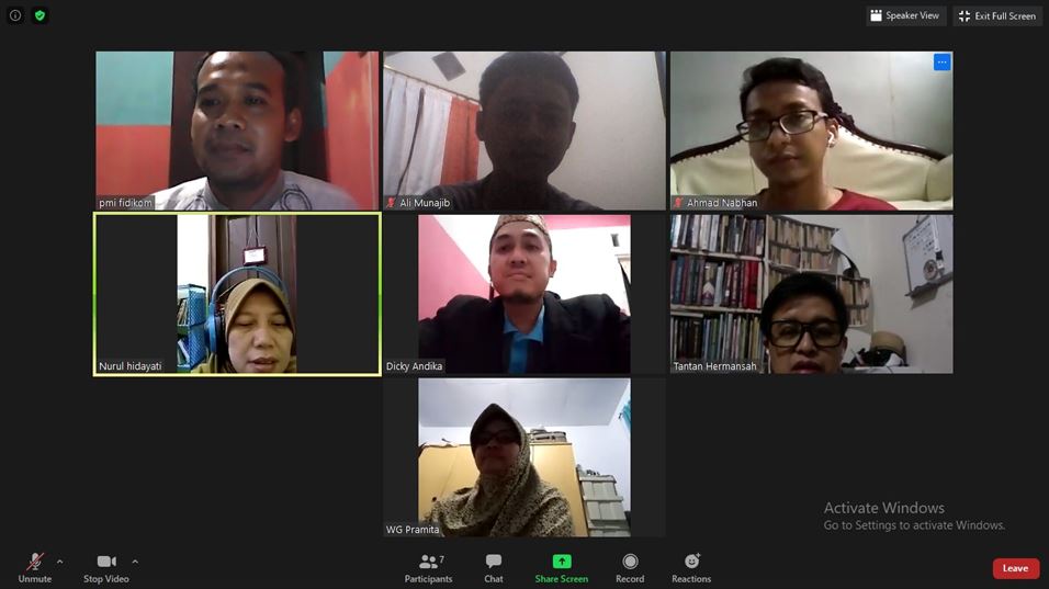 Kegiatan Review Kurikulum Prodi PMI FDIKOM UIN Jakarta