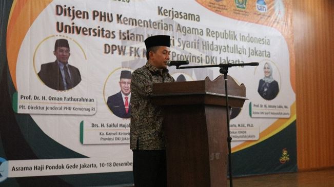 FDIKOM UIN Jakarta bersama DPW FK KBIHU DKI Jakarta Gelar Sertifikasi Pembimbing Haji dan Umrah Profesional