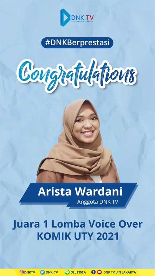 Mahasiswi KPI, Arista Wardani, Voice Over Berprestasi