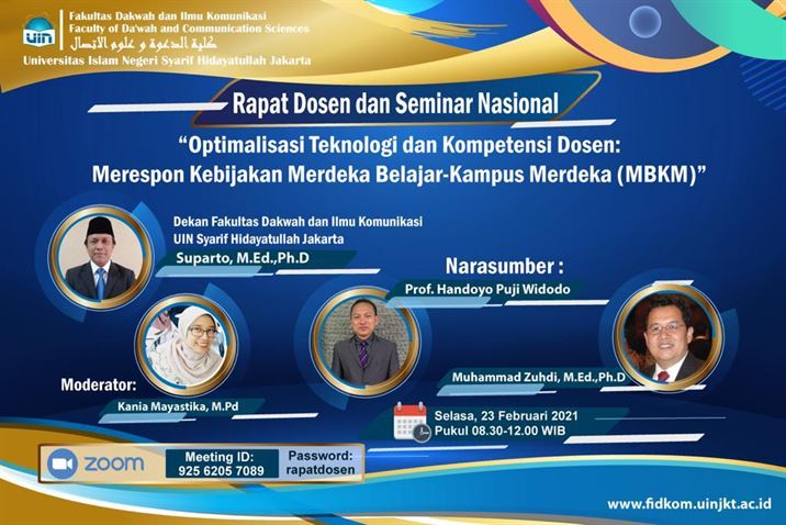 FDIKOM Gelar Rapat Dosen dan Webinar Sambut Semester Genap 2021