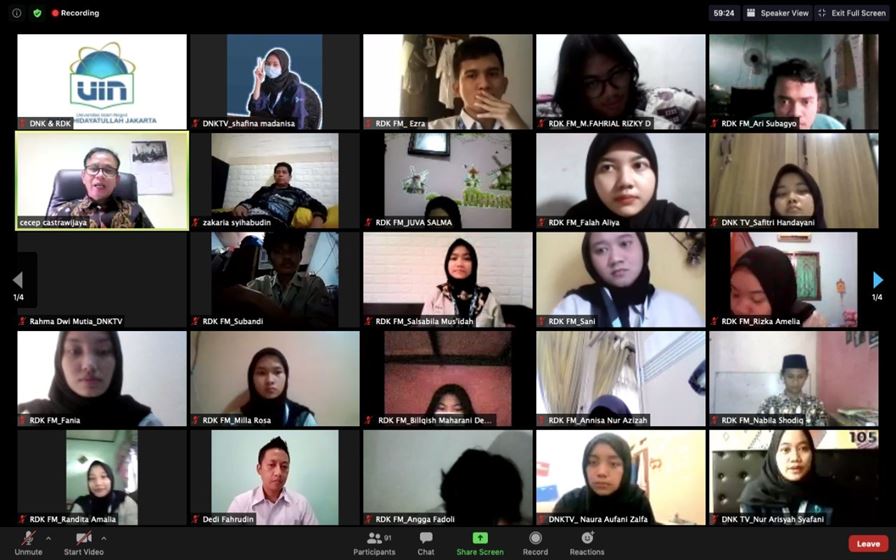 FDIKOM Lantik Pengurus RDK FM dan DNK TV Masa Bakti 2021/2022