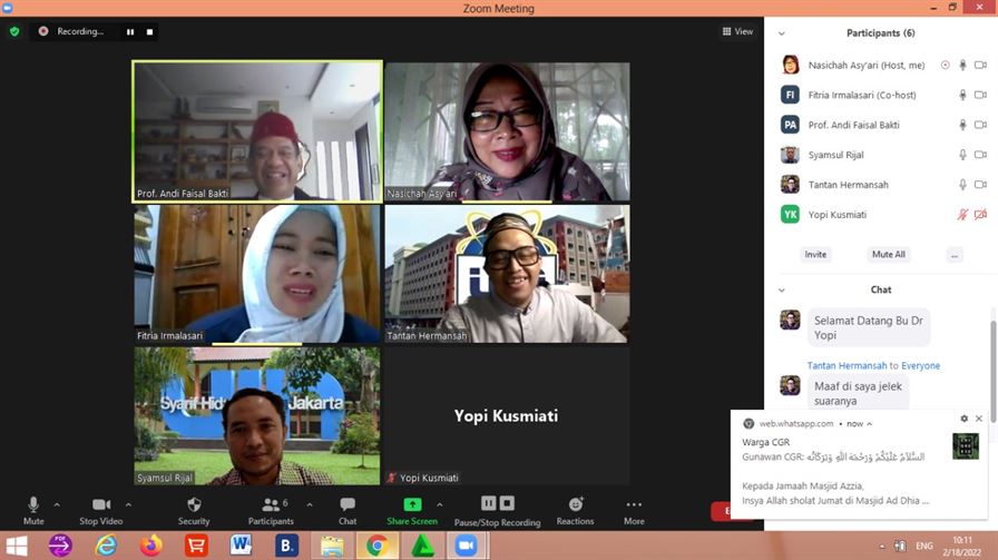 Ujian Tesis FDIKOM UIN Jakarta