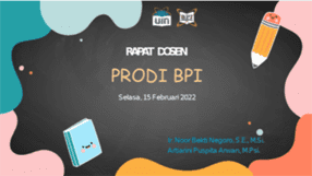 Rapat dosen BPI UIN Jakarta