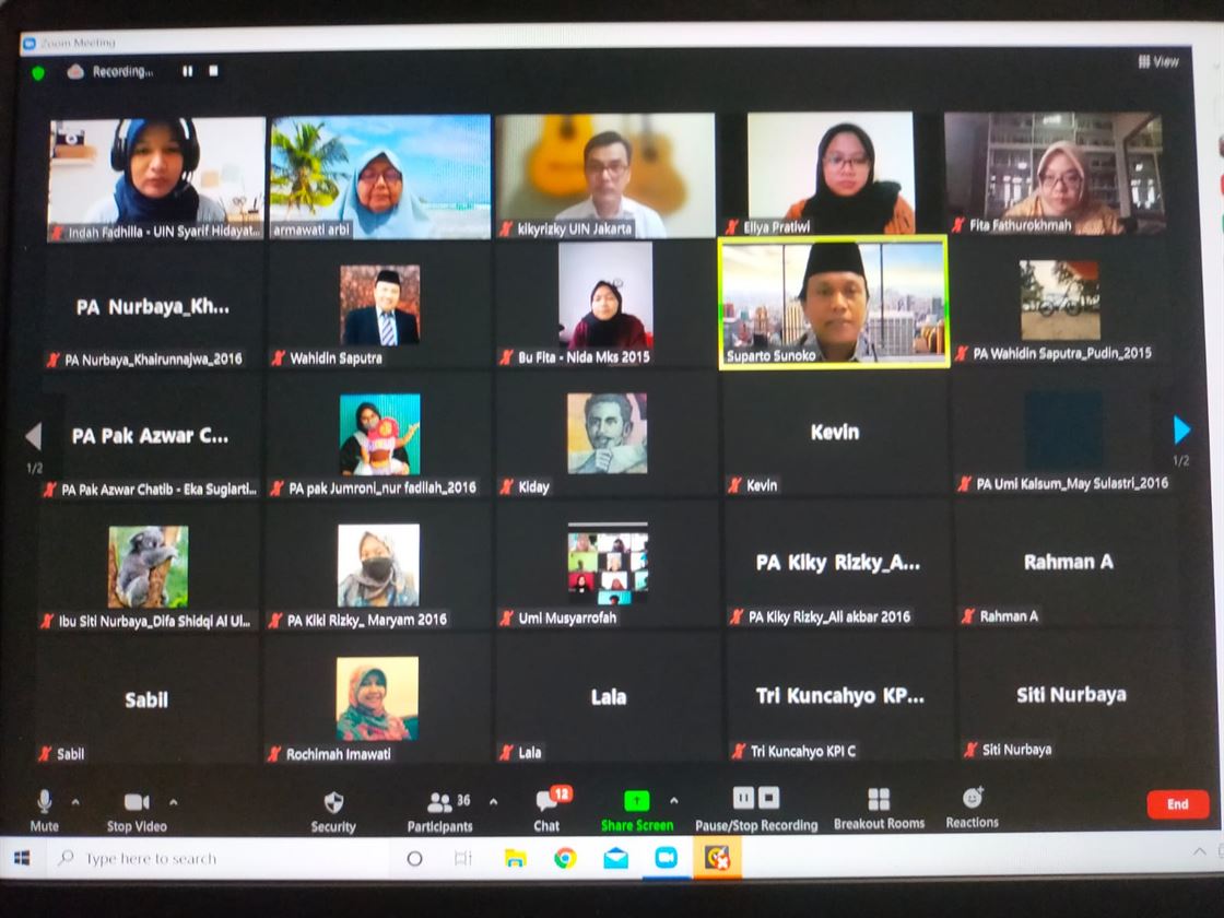 Webinar Lulus Tepat Waktu Angkatan 2017 dan 2018 Prodi KPI