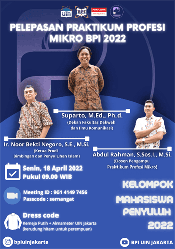 Pelepasan Praktikum Profesi Mikro Prodi BPI UIN Jakarta
