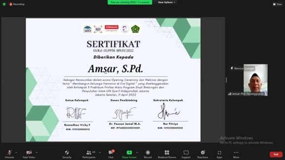 Praktikum Profesi Mikro UIN Jakarta