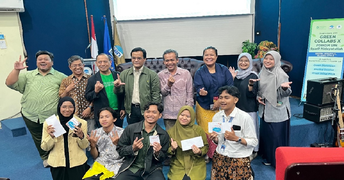 Katadata Green Gandeng FDIKOM UIN Jakarta dalam “Green Collabs X FDIKOM UIN Syarif Hidayatullah: Green Lifestyle, Islamic Style”.