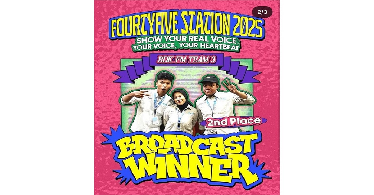 Delegasi RDK FM Raih Juara 2 Announcing Competition